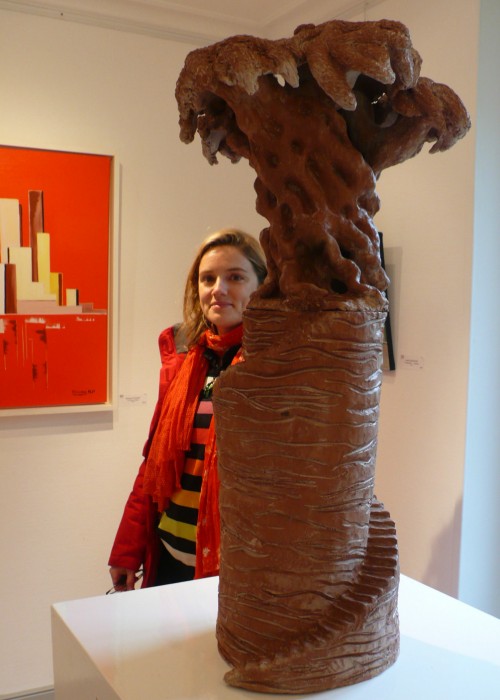 Laurence Kupfer, Olivier en terre rouge, prix à l'expo Quality art du Plessis Trévise
